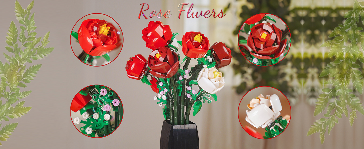 lego flowers roses for adults flower ninjago rose toy succulent set bouquet tarry night lego set