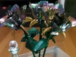 Unique Build and Display Model from lego roses bouquet The Botanical Collection