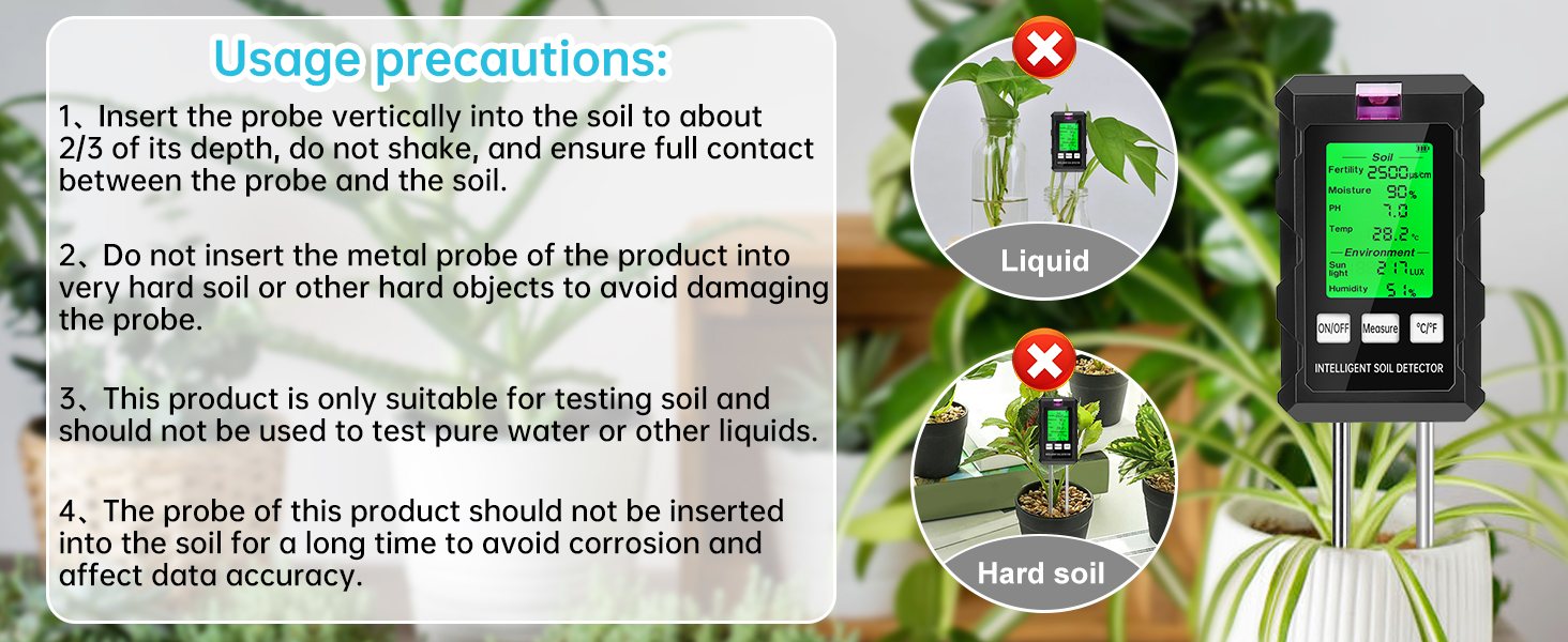 soil moisture meter for outdoor plants ph tester digital soil ph tester digital for garden
