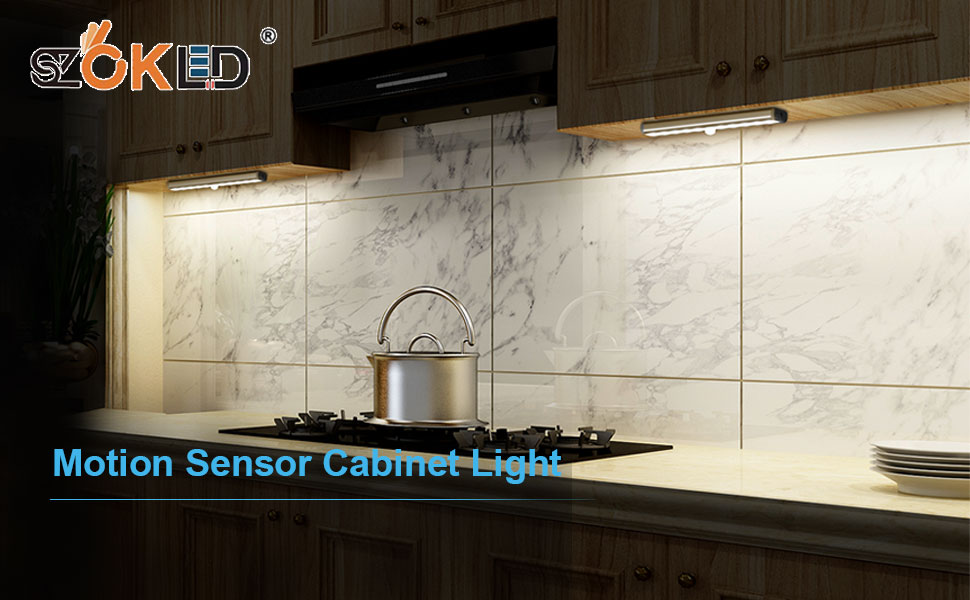 Motion Sensor Lights Indoor LED Closet Light Rechargeable Under Cabinet Lighting, Perfect for Kitchen Stairs Counter Gun Safe, Warm 6 Pack(图1) Closet light8.jpg